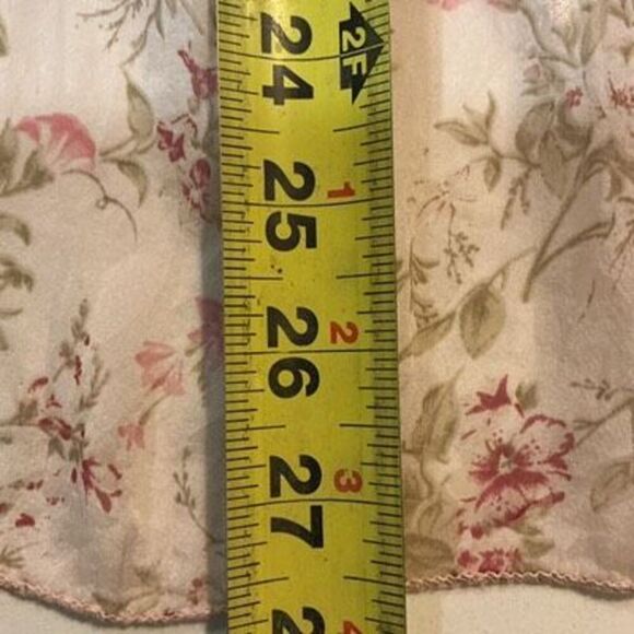 GIUSY 100% Silk Romantic Flowy Top Stretch Lined Made in Italy Cottagecore - Picture 9 of 9